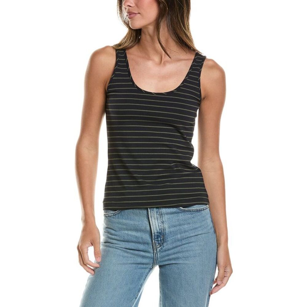 Cabi Womens  Striped Charm Tank, Blue